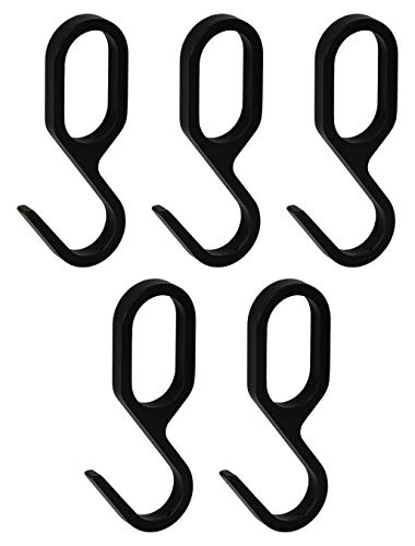 Gedotec Einhängehaken für Schrankstange Oval Schrankrohr | S-Haken Metall...