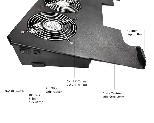 Image of FourDot Industrial High Speed Laptop Cooling Pad for Gaming Laptops (FDCP18 for 17.3 Inch Laptop)