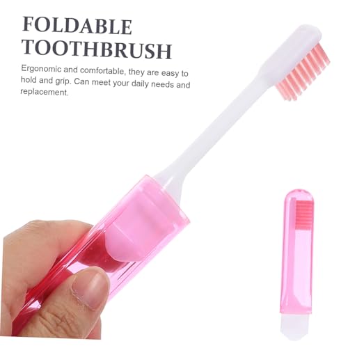 VICASKY 4stücke Faltbare Reisezahnbürsten Aus Pp Und Pbt-material Tragbare Klappzahnbürsten Mit Gründlicher Reinigung Geeignet Für Outdoor Und Camping – Bild 8