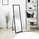 HOME DECO FACTORY, HD4252, Black Standing Mirror 124 cm - Elegant and Practical Design, Ideal for Living Room or Bedroom, Durable Materials, Perfect for Your Interior Decoration - Black 124 cm