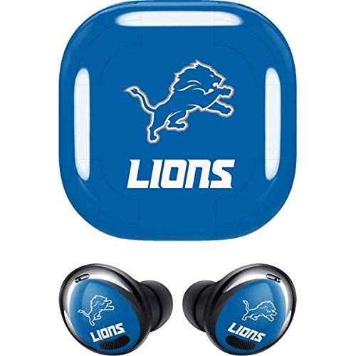 Skinit Decal Audio Skin Compatible with Samsung Galaxy Buds Pro - Officially Licensed NFL Detroit Lions Distressed Design