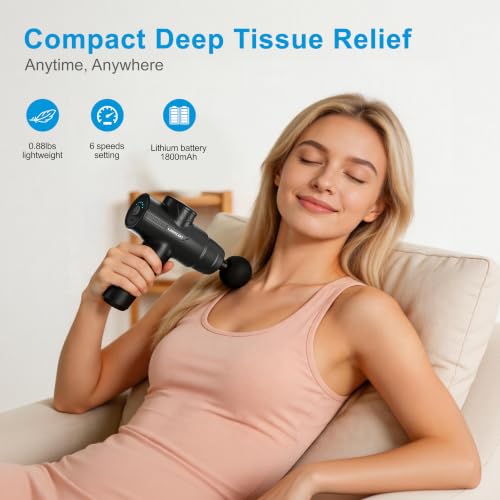 Image of LEERCON Massage Gun Deep Tissue, Mini Muscle Massager Gun for Pain Relief