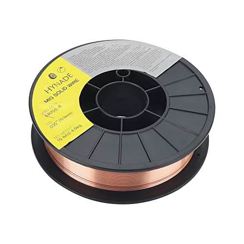 Hynade HS-4.5KG Solid Welding Wire, Er70S-6 10-Pound Spool Carbon Steel 0.035'' Mig Solid Welding Wire thumb #3
