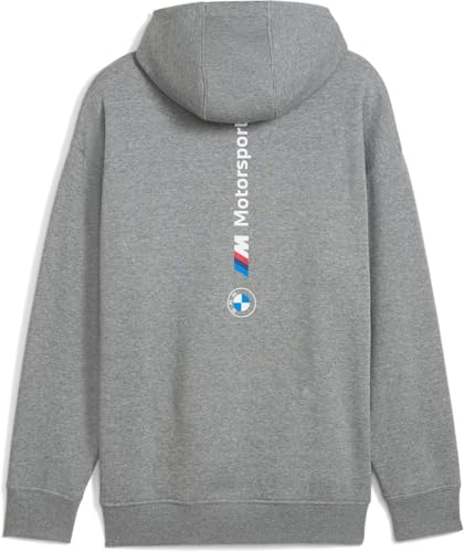 PUMA - Mens BMW MMS Ess+ Fleece Hoodie, Color Medium Gray Heather, Size: Medium2