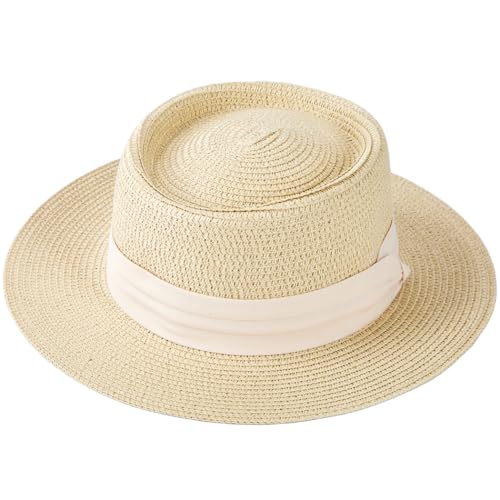 Sombrero de playa de paja para mujer verano talla M miniatura 1