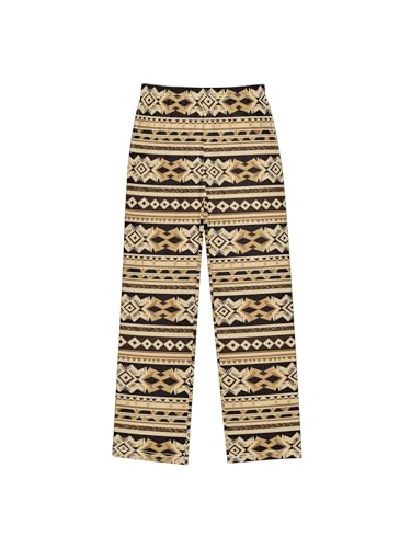 Aztec Brown Stripes Boys Pants for Kids Jogger Pants with Pockets S
