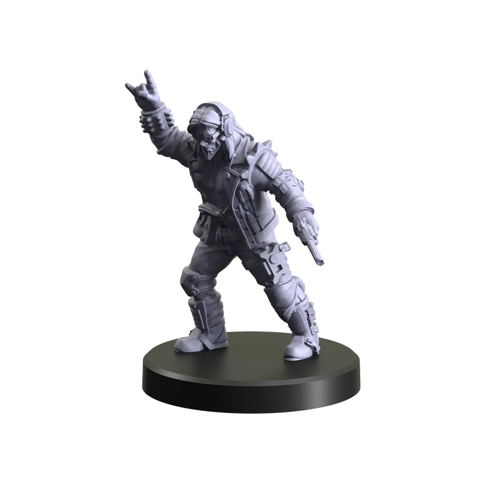 Monster Fight Club Cyberpunk Red Combat Zone Miniatures: Piranhas Starter Gang
