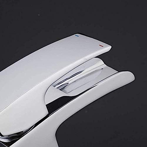 Grifo monomando de latón cromado con diseño moderno de cascada 6