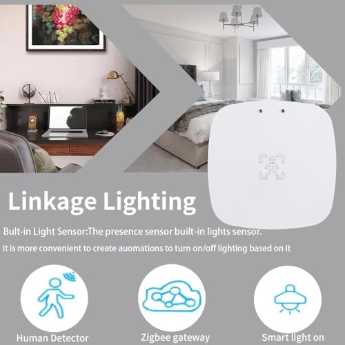 Image of MmWave Human Presence Sensor, Zigbee Millimeter Wave Radar Detection | 24G Radar,Requires TUYA HUB, Supports Home Assistant Zigbee2mqtt