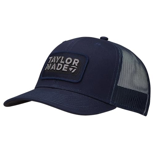 Image of TaylorMade Golf Men's Standard Retro Trucker HAT, Navy, Extra Small