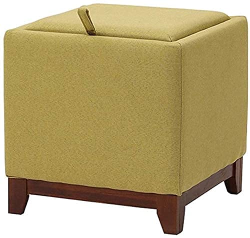 Pouf de rangement carré vert pour libérer de l'espace au salon