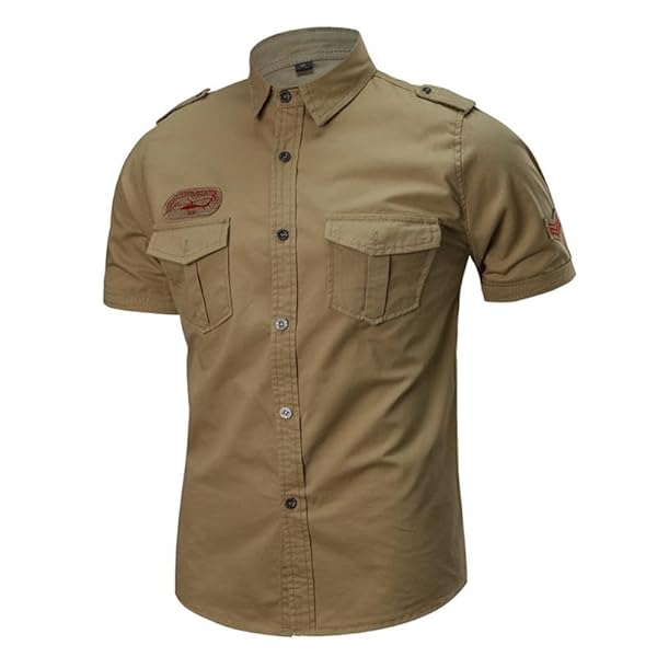 Heren Outdoor Sportshirt, korte mouw, ademende militaire stijl, zomertraining, reizen slanke tactische tops