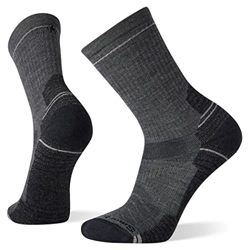 Smartwool Unisex Hike Light Cushion Crew Socks, Medium Gray, XXL