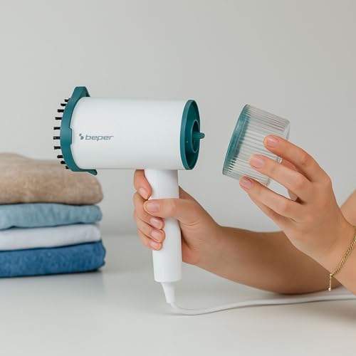 BEPER P204FER210: Vertical Garment Steamer, White - Image 4