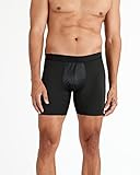 Terramar Men's Wind Boxer Brief (Black, Large)