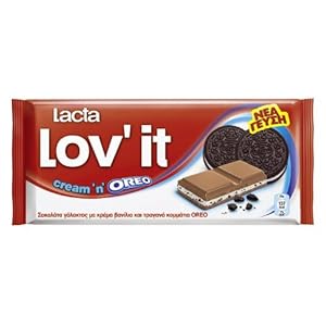 5 X Lacta Lov’it Cream’n’OREO – Greek Chocolate (Package of 5)