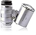 Grow Room Microscope - 60x Handheld Mini Pocket LED Loupe Magnifier - Blue or White Light -