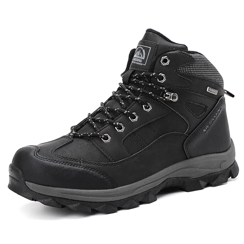 AX BOXING Botas Hombre Invierno Botas Montaña Forro Cálido Zapatillas Trekking Antideslizante Zapatos de Senderismo Botines de Nieve Aire Libre Tamaño 41-46 EU(Negro,42 EU) AX BOXING Botas Hombre Invierno Botas Montaña Forro Cálido Zapatillas Trekking Antideslizante Zapatos de Senderismo Botines de Nieve Aire Libre Tamaño 41-46 EU(Negro,42 EU)