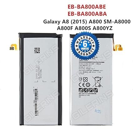 Image of Original EB-BA800ABE Battery for Samsung Galaxy A8 2015 A8000 A800S A800YZ Battery with 6 Month Warranty****(Q108)