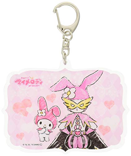 おねがいマイメロディ 03 マイメロディ&ウサミミ仮面(グラフアート) アクリルキーホルダー おねがいマイメロディ 03 マイメロディ&ウサミミ仮面(グラフアート) アクリルキーホルダー