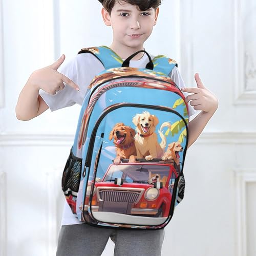 Sac à dos de voyage grande capacité imprimé chiens 13 taille unique - 6