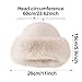 ECYC Faux Fur Bucket Hat, Fashion Plush Bucket Hat Fluffy Fisherman Cap Fuzzy Winter Warm Bucket Hat for Women Girls White