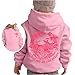Pink Pink Hoodie,Meet Me at The Ocean Hoodie Girls Cute Preepy Graphic Sweatshirts Kids Clothes Y2K Tops with Pockets