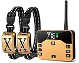 BHCEY 2023 Wireless Dog Fence, Electric Wireless Fence Training Collar with Remote 2-in-1, Pet Conta