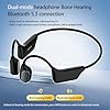 FANSAISI Bone Conduction Hearing Headsets, Wireless Open Ear Earphones with HD Sound Pickup Microphone for Conversations Lightweight All Day Wear