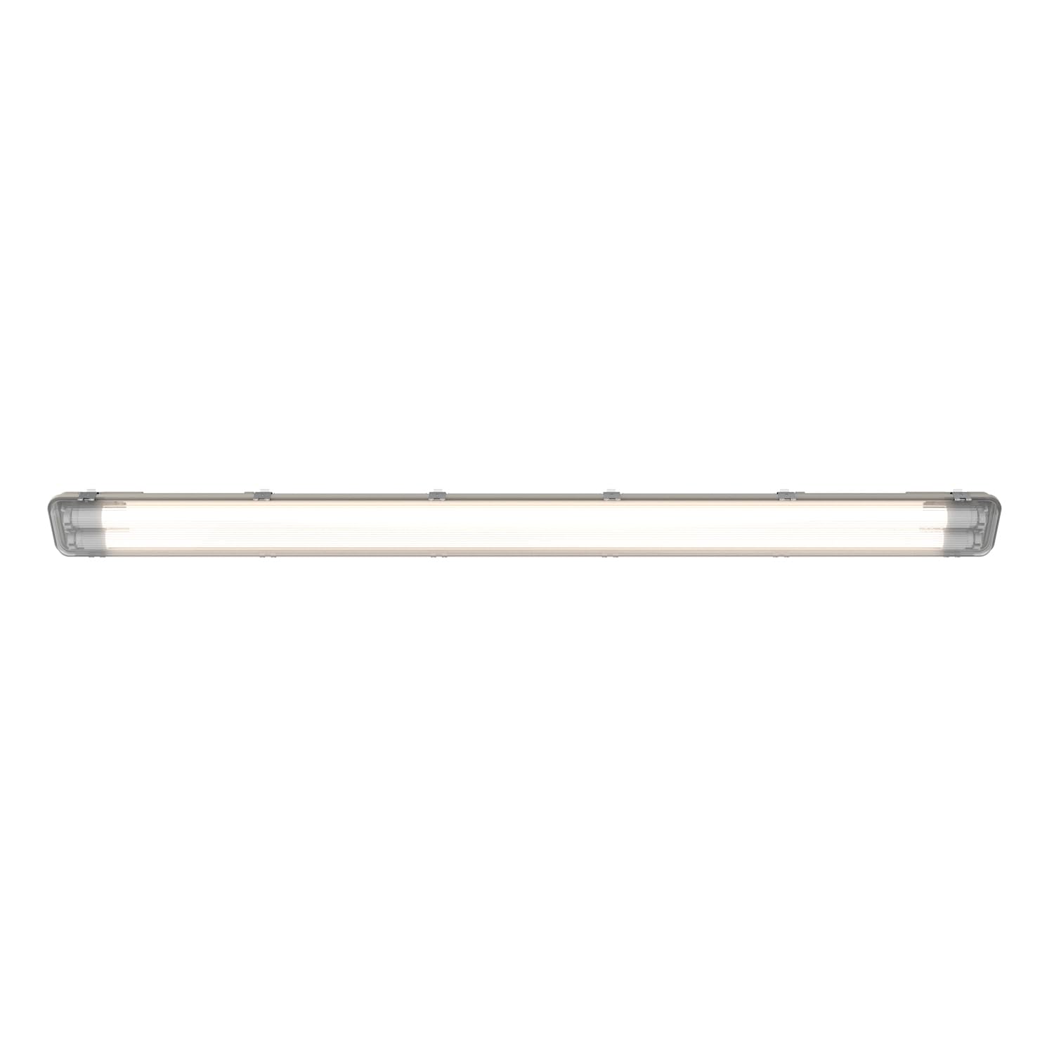 TRAXON LUXPOINT Pantalla Estanca Vacia Sellada para 2 Tubos LED T8 (Tubo *No incluido) 120cm, Libre de halogeno, IP65 Impermeable, para Parking, Almacen, Túnel (120cm | 2 tubo T8)