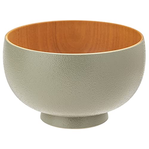 山中漆器 白鷺木工 汁椀 しらさぎ椀 M 約11cm sibo さくら ナチュラル×グリーン 日本製