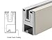 CRL/Blumcraft? Brushed Stainless Outside Fascia Cladding for RG650 Base Shoe