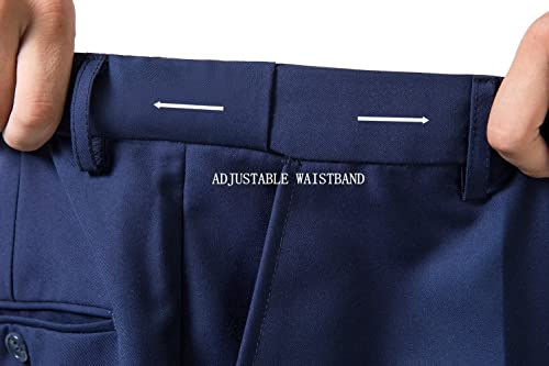 Men Suit Set Slim Fit Wedding Suit Business Suit Navy Blue Prom Groomsmen Suits Tuxedos Jacket Blazer Vest Pants Men Suits 3Xl #TOP5