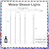 Minetom Meteor Shower Lights Outdoor, 16 Inch 24 Tubes 864 LED Icicle Lights for Outside, Connectable Falling Rain Light, Waterproof Christmas Light Outdoor for Tree Holiday Decoration, White