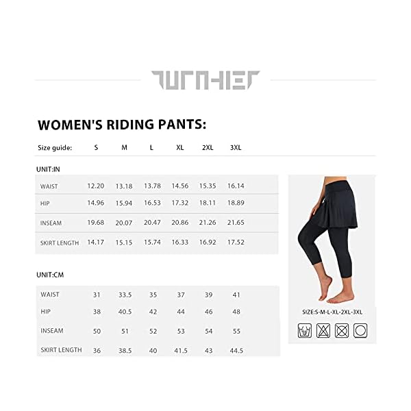 Turnhier-Womens-Skirted-Leggings-with-Skirts-Tennis-Skirted-Leggings-for-Women-with-Pockets Turnhier Women's Skirted Leggings with Skirts Tennis Skirted Leggings for Women with Pockets