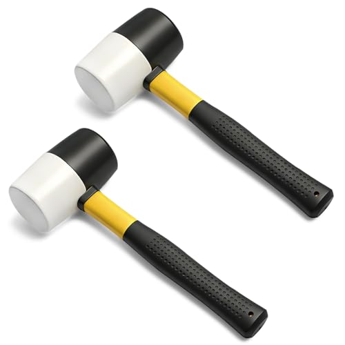 Rubber Mallet Rubber Hammer 12oz 2Pcs