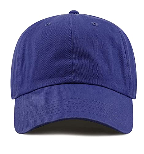 Image of Cotton Baseball Cap Dad Hat - Washed Low Profile Adjustable Hat for Men Women Casual Outdoor Running Golf