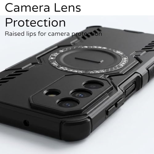 Image of ShieldTech Back Cover Case for Samsung Galaxy A17 5G | 360 Protection Mobile Phone Case | Mag-Safe | Camera Protection | Samsung Galaxy A17 Back Cover | Samsung Galaxy A 17 5+G - Black TPU + PC