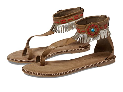 Manitobah Mukluks Wasaga Ankle Sandal Light Brown/Brun Leger 6 M