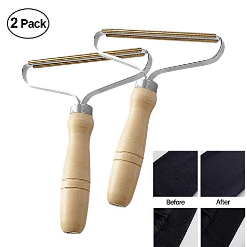 Portable Lint Remover - Clothes Fuzz Shaver - Reusable Double Sided Lint Remover Travel Brush for Removing Lint Dust in Clothes and Furniture (2packs)