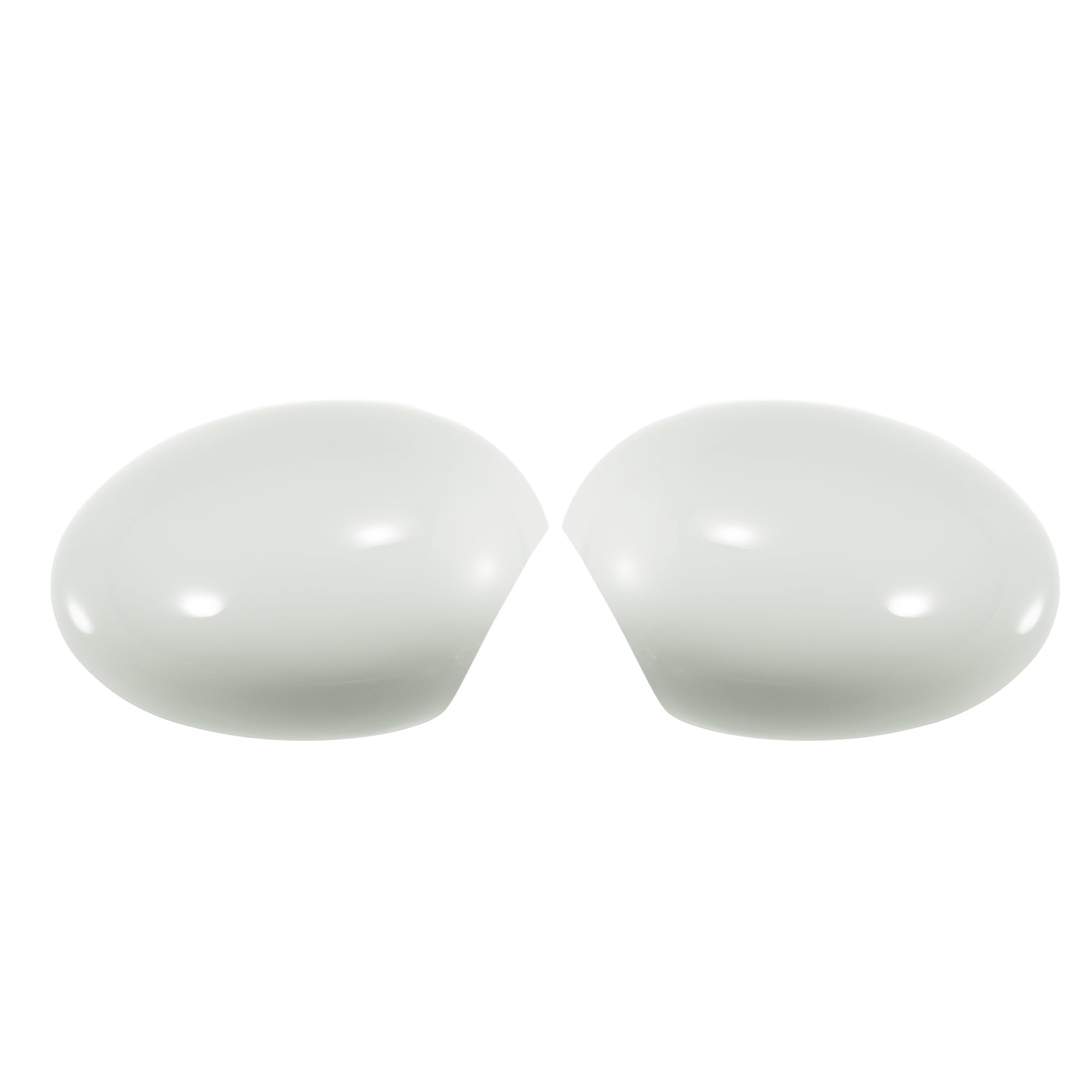 QUARKZMAN Cubierta de Espejo Retrovisor de Coche para Lado de Conductor de Pasajero para BMW para Mini Clubman R55 Hatchback Cooper R56 Convertible R57 Trims Blanco