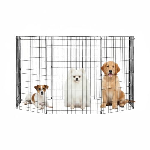 Image of FDW | Dog Playpen | 36 inch, 8 Panels | Heavy Duty Metal Pet Exercise Pen