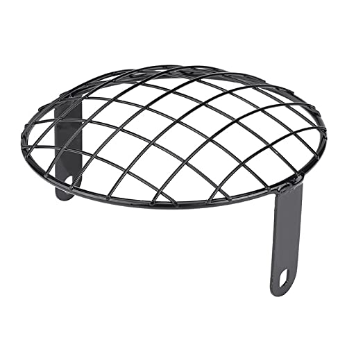 Crisist Rejilla de Faro de Motocicleta, Mantenimiento de Malla de Faro de Motocicleta de 8 Pulgadas de Diámetro para Autocycle(negro) Cover
