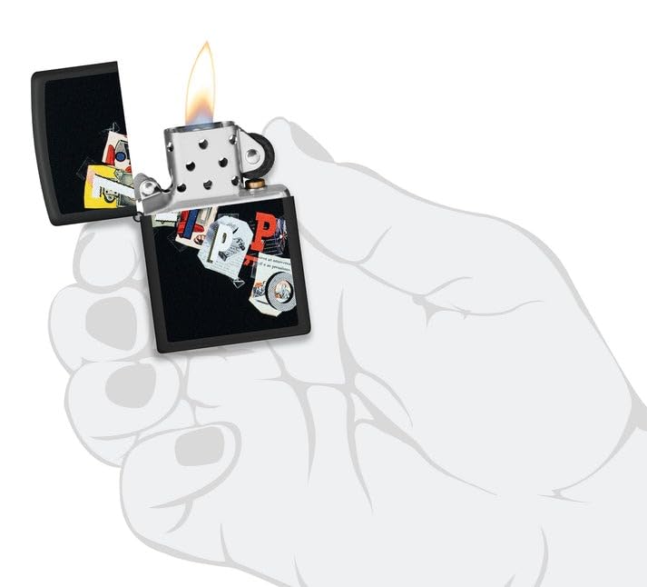 Encendedor Zippo personalizado con grabado negro mate miniatura 6