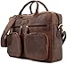 LEABAGS Dallas genuine buffalo leather briefcase in vintage style - Muskat