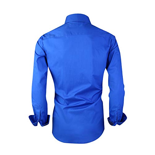 Alex Vando Mens Dress Shirts Regular Fit Long Sleeve Stretch Business Dress Shirts for Men