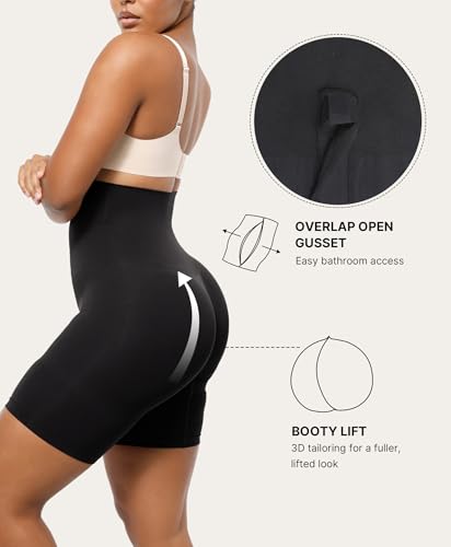 Image of SHAPELLX Tummy Control Shapewear for Women High Waisted Body Shaper Shorts Thigh Slimming Underwear