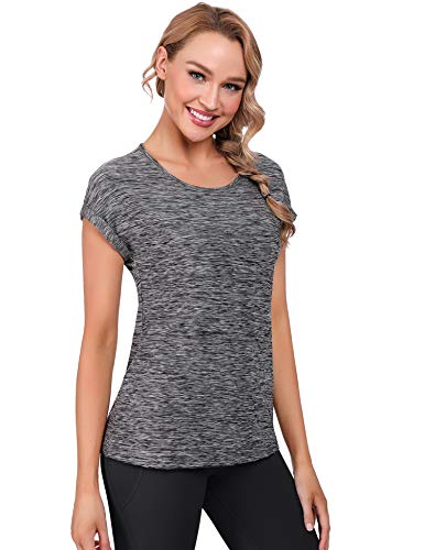 IClosam Camisetas Deporte Mujer Fitness Cuello