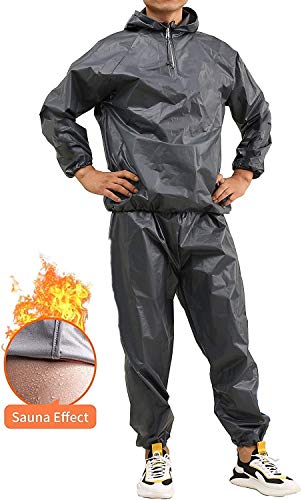 GOLD XIONG PADISHAH 2020 Upgrade New EVA Heavy Duty Sweat Sauna Suit | Anti-Rip Full Body Sweat Suits Exercise Gym Suits Fitness | Weight Loss Sauna Suit for Women Men (Size 3XL,Blue)