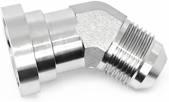 AF 645-20-20 - #20 Male JIC (1-5/8''-12 Threads) X #20 Code 62 Flange (2.125'' Diameter X .405'' Thick) 45 Elbow